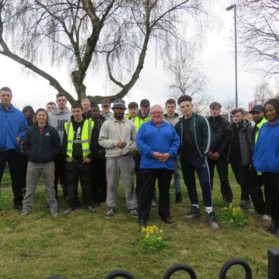 A group of apprentices from McDermotts recently spent some time with local residents cleaning up the community gardens in Nechells in Birmingham.