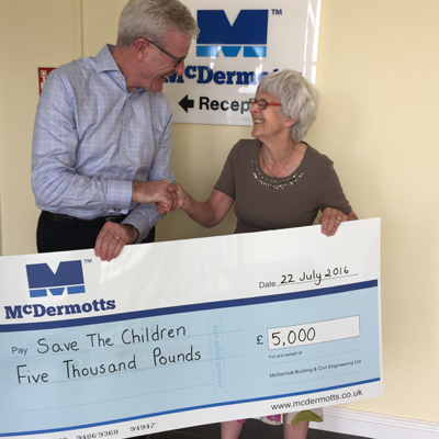 Following our donation to War Child earlier in the month we are delighted to also donate £5,000 to Save the Children.