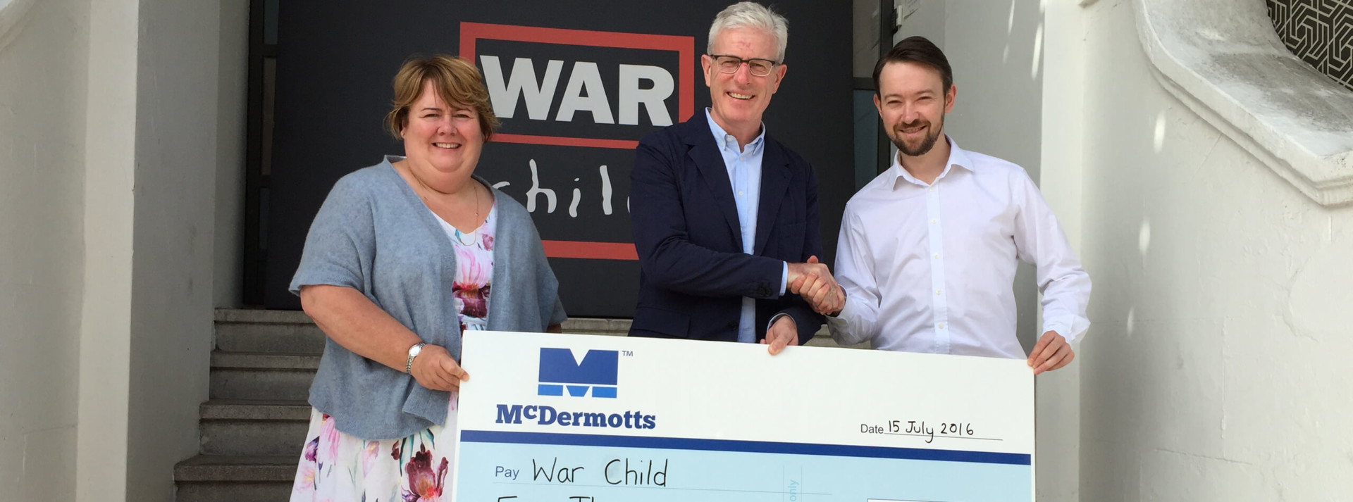 McDermotts has donated £5,000 to international children's charity, War Child.