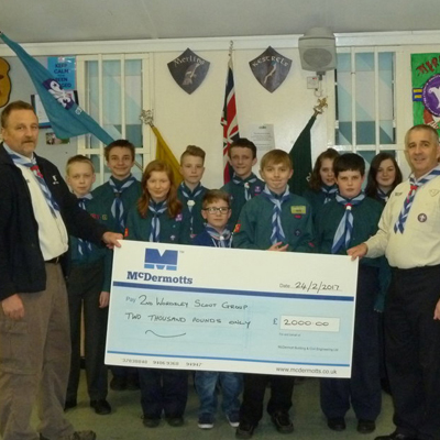 The final charity to benefit from our pledge to make a donation to charity instead of sending Christmas cards is the 2nd Wordsley Scout Group.