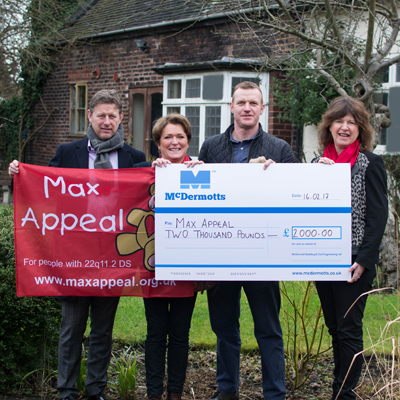 The third charity to receive support from our 'no Christmas cards' pledge is Max Appeal.