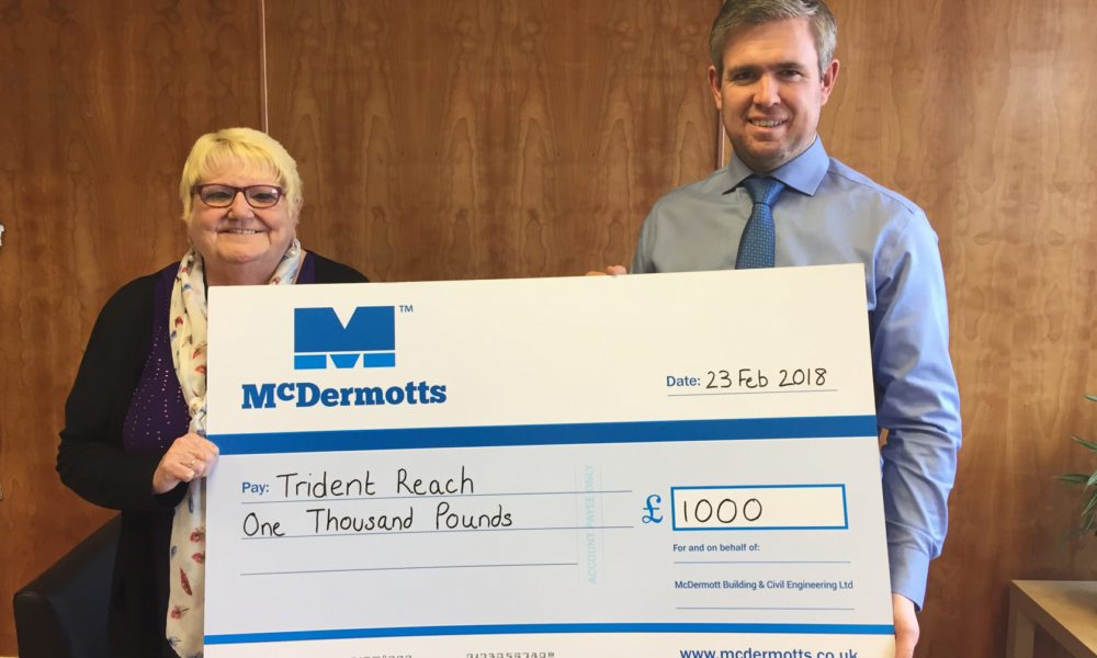 News - trident reach cheque handover