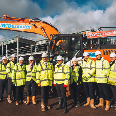 Earlier this month the project team working on the new Poppyfield Primary Academy reached a key milestone in the project, holding a 'topping out' ceremony to mark the occasion.