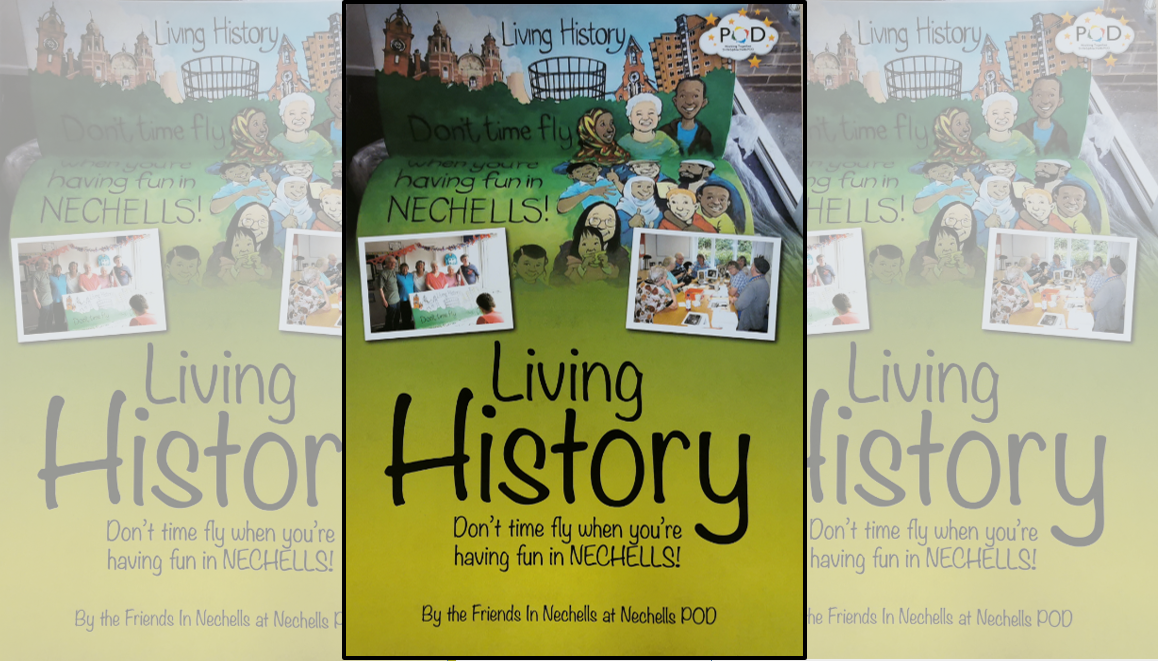 Last week, the local residents of the POD bestowed a copy of their very own published book called ‘Living History – Don’t time fly when you’re having fun in Nechells!’  It is a beautiful compilation of memories about growing up in the local area and took nearly two years to complete!