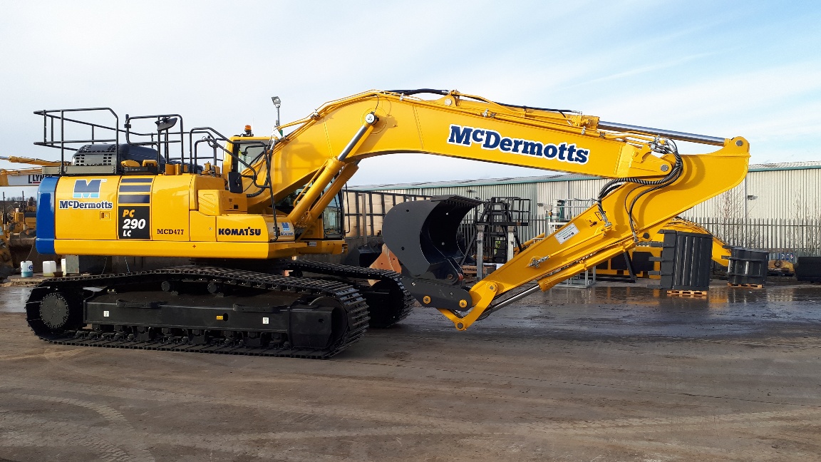 Here's our new Komatsu PC290LC-11 excavator fitted with a Topcon X53i system.