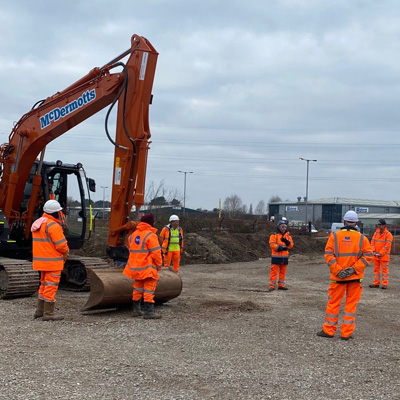 Earlier this month we brought L Lynch in to run a training session on the plant-people interface for our team working on the Highways England A46 Binley project for Osborne's.