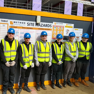 We say a huge welcome to the eight new apprentices that have joined our team this month, undertaking a Level 2 Apprenticeship Standard in Groundworks.