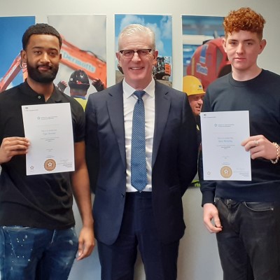 This week we celebrated the graduation of McDermotts apprentices Lewis and Tyler, which marked the completion of their Level 2 Groundworks apprenticeship.