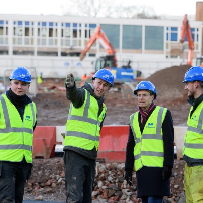 We recently invited Andy Street, Mayor of the West Midlands, to meet with some of our apprentices on site at West Coventry Academy.