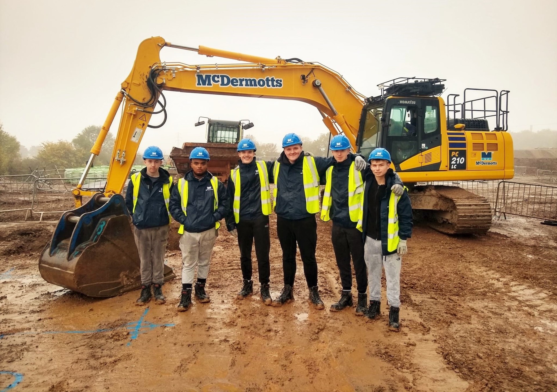 We have welcomed six apprentices to McDermotts this month, who are undertaking a Level 2 Apprenticeship in groundworks