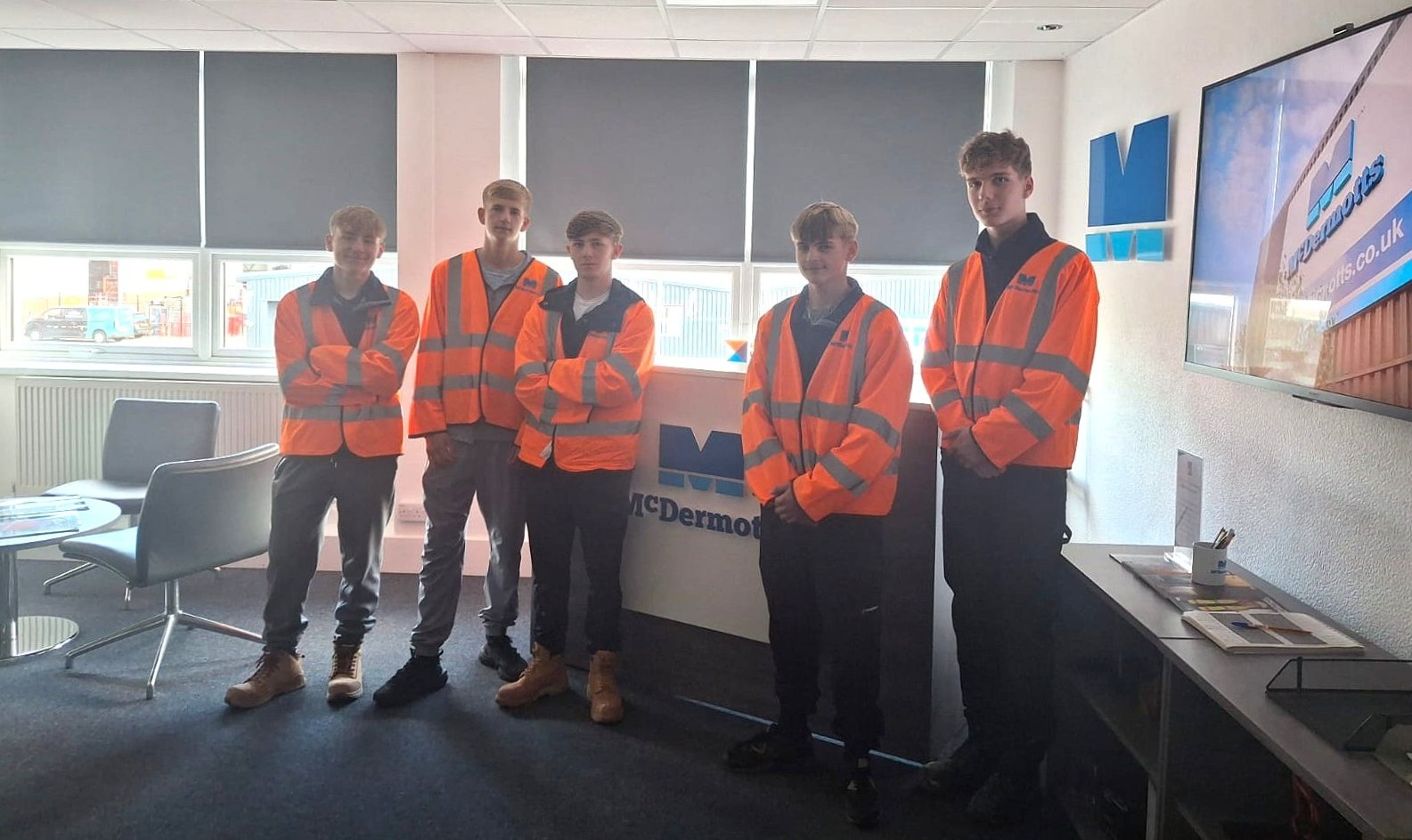 We have welcomed five new apprentices to McDermotts this month, who are undertaking a Level 2 Apprenticeship in Groundworks